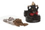 DKD Home Decor Soporte Incienso Indio Multicolor Cerámica Aroma Ganesha Mandala 8 x 12.5 x 13 cm Set de 20 Conos