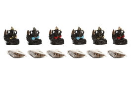 DKD Home Decor Soporte Incienso Indio Multicolor Cerámica Aroma Ganesha Mandala 8 x 12.5 x 13 cm Set de 20 Conos