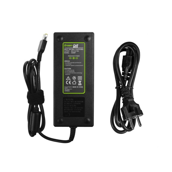 Green Cell Adaptador de corriente para portátil Lenovo 135W 20V 6,75A AD68P