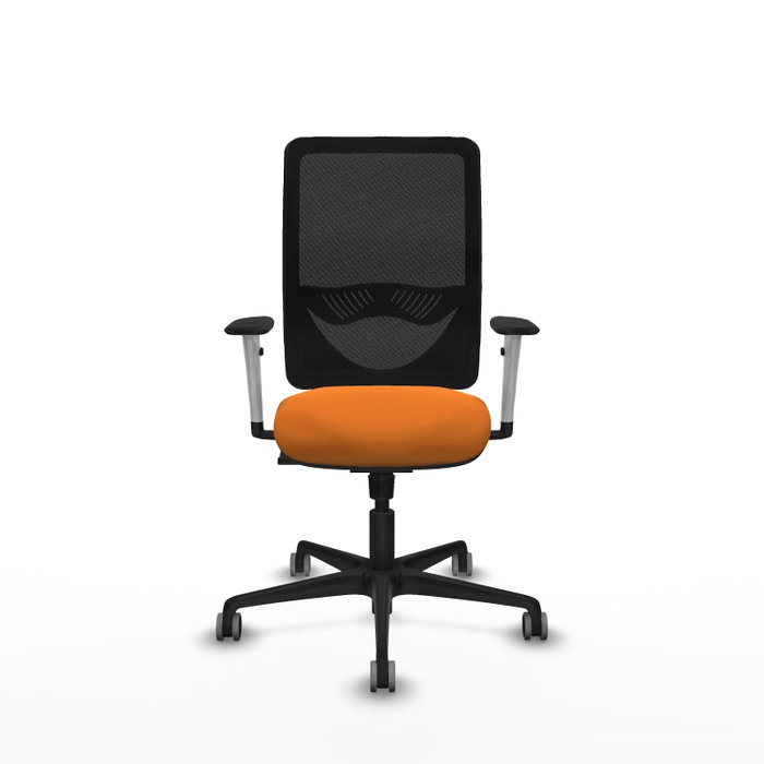 PIQUERAS Y CRESPO Silla de oficina Zulema Naranja y Negro