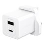PanzerGlass Cargador Turbo 35W con USB-C y USB-A Blanco