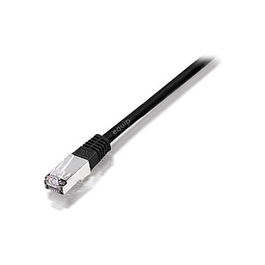EQUIP 705912 Cable de Red Ethernet Cat5e SF/UTP (S-FTP) con Conectores RJ45, Crossover, 3 metros, Negro