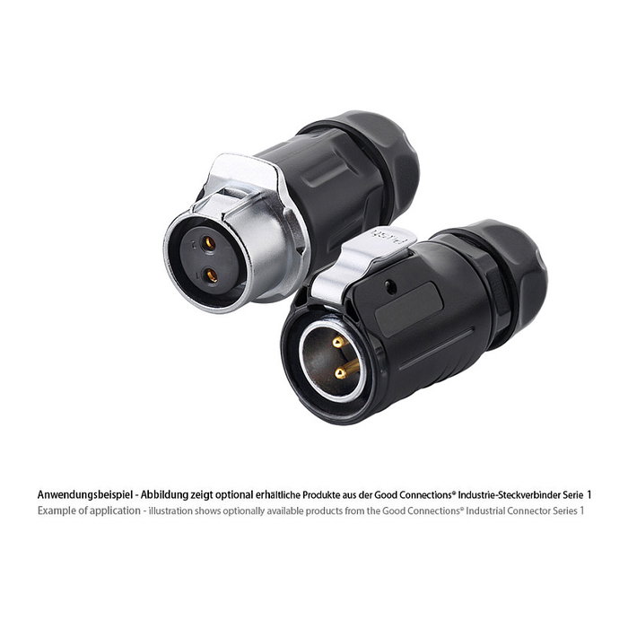 GoodConnections Industry Power Socket 2-Pin M20 Good Connections Industrie-Buchsen-St. S1