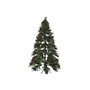 DKD Home Decor Árbol de Navidad Tradicional Verde y Rojo 210 cm LED PVC con 1129 Ramas Desmontable 120 x 120 x 210 cm