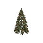 DKD Home Decor Árbol de Navidad Tradicional Verde y Rojo 210 cm LED PVC con 1129 Ramas Desmontable 120 x 120 x 210 cm