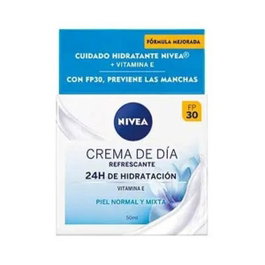 Nivea Crema Hidratante de Día Refrescante con Vitamina E y SPF 30, 50 ml