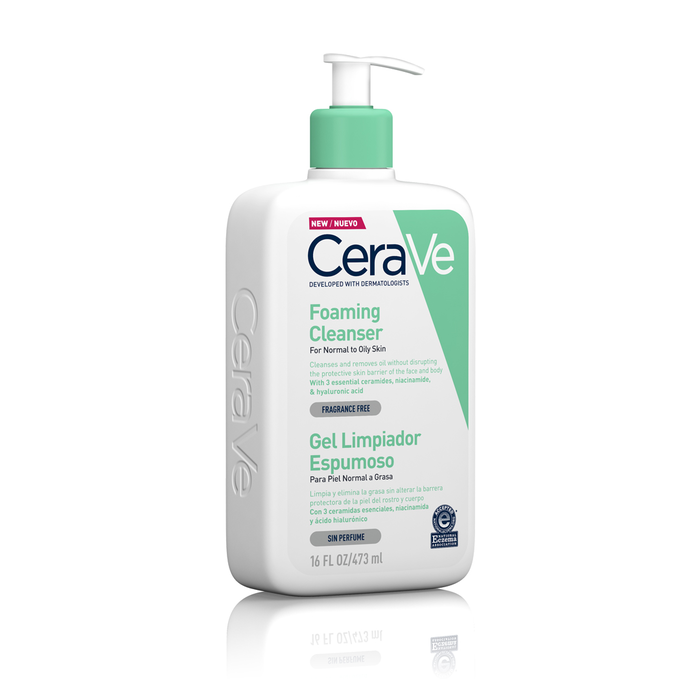 Cerave Gel Limpiador Espumoso para Piel Normal y Grasa 473 ml Cerave Gel Limpiador Espumoso para Piel Normal y Grasa 473 ml