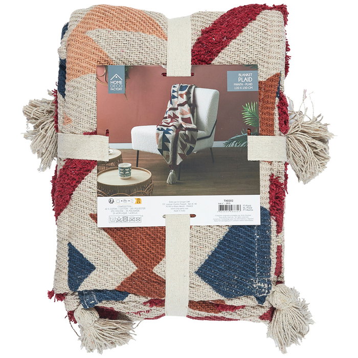 Home Deco Factory Manta/Plaid Empen. 120x150 Colección Mirage Home Deco Factory Manta/Plaid Empen. 120x150 Colección Mirage