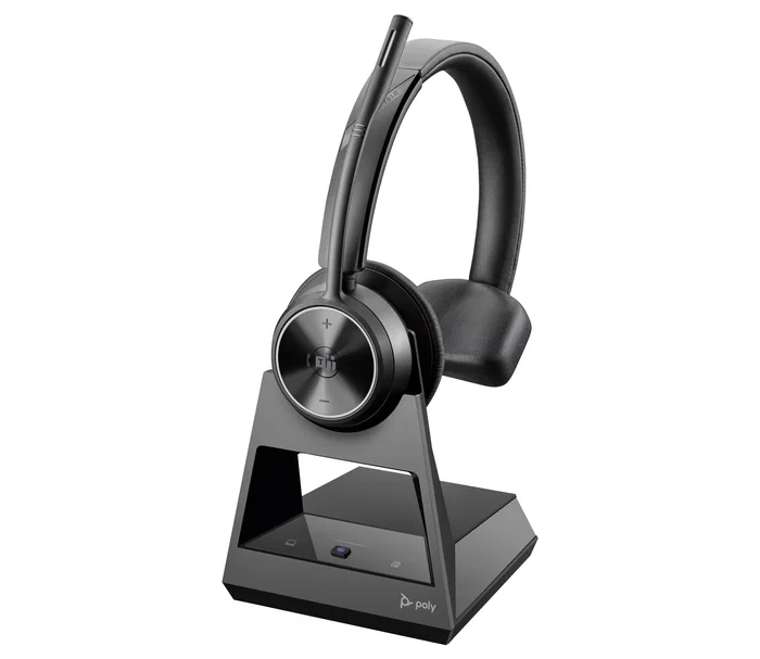 Poly Savi 7310-M Office Auriculares Inalámbricos DECT 1880-1900 MHz Diadema Monoauricular con Base Carga para Oficina/Call Center Negro