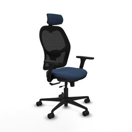 PIQUERAS Y CRESPO Silla de oficina Jorquera Azul marino/Negro