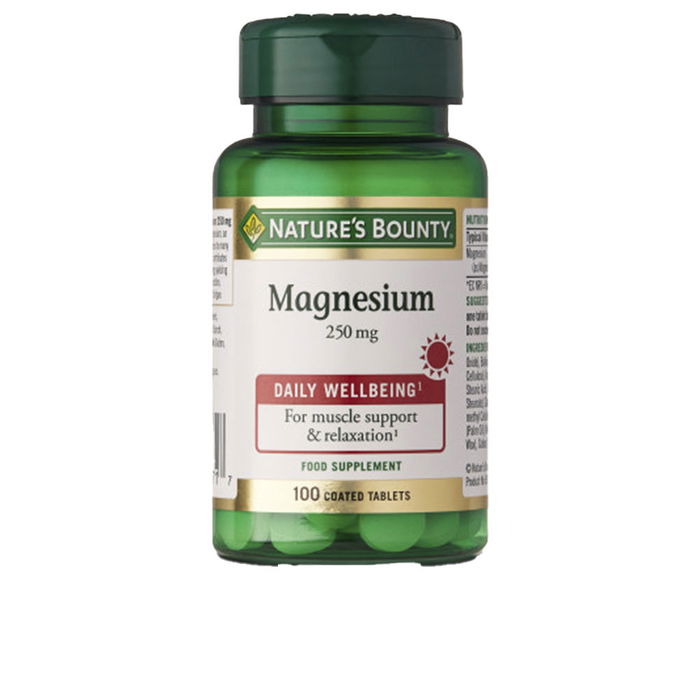 Nature's Bounty Magnesio 250 mg 100 Comprimidos - Energía y Bienestar Muscular