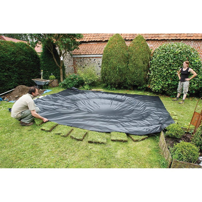 Ubbink Lona de PVC Aqualiner Negra 2 x 3 m