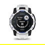 Garmin Instinct 3 Solar Smartwatch GPS 45mm Negro/Blanco con Banda de Silicona Intercambiable 22mm Blanco, MIP, Resistencia al Agua 10 ATM, Duración Batería 28 Días con Solar