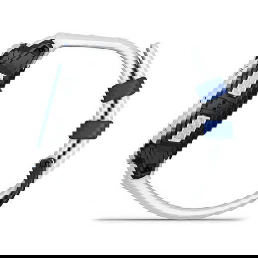 Garmin Instinct 3 Solar Smartwatch GPS 45mm Negro/Blanco con Banda de Silicona Intercambiable 22mm Blanco, MIP, Resistencia al Agua 10 ATM, Duración Batería 28 Días con Solar