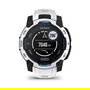 Garmin Instinct 3 Solar Smartwatch GPS 45mm Negro/Blanco con Banda de Silicona Intercambiable 22mm Blanco, MIP, Resistencia al Agua 10 ATM, Duración Batería 28 Días con Solar