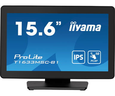 iiyama ProLite T1633MSC-B1 Monitor Táctil 15.6 pulgadas Full HD IPS Negro iiyama ProLite T1633MSC-B1 Monitor Táctil 15.6 pulgadas Full HD IPS Negro