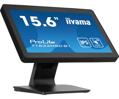 iiyama ProLite T1633MSC-B1 Monitor Táctil 15.6 pulgadas Full HD IPS Negro iiyama ProLite T1633MSC-B1 Monitor Táctil 15.6 pulgadas Full HD IPS Negro