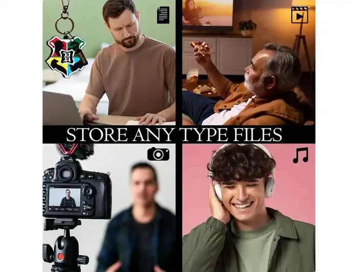 Wondee Llavero USB Harry Potter Hogwarts 32GB con Adaptador USB C Wondee Llavero USB Harry Potter Hogwarts 32GB con Adaptador USB C