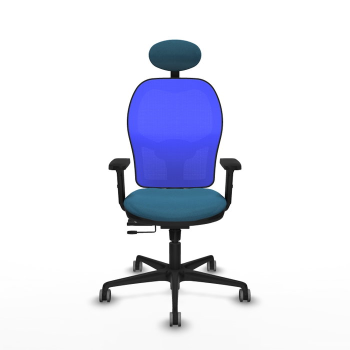 PIQUERAS Y CRESPO Silla de oficina Jorquera con mecanismo Sincro/Traslack Verde petróleo y Azul PIQUERAS Y CRESPO Silla de oficina Jorquera con mecanismo Sincro/Traslack Verde petróleo y Azul