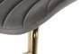 DKD Home Decor Taburete Gris Claro Dorado Metal Terciopelo 53 x 102 x 55 cm (2 Unidades)