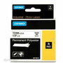 Dymo Rhino Cinta de Etiquetas Industriales de Poliéster Negro sobre Blanco 12mm x 5,5m