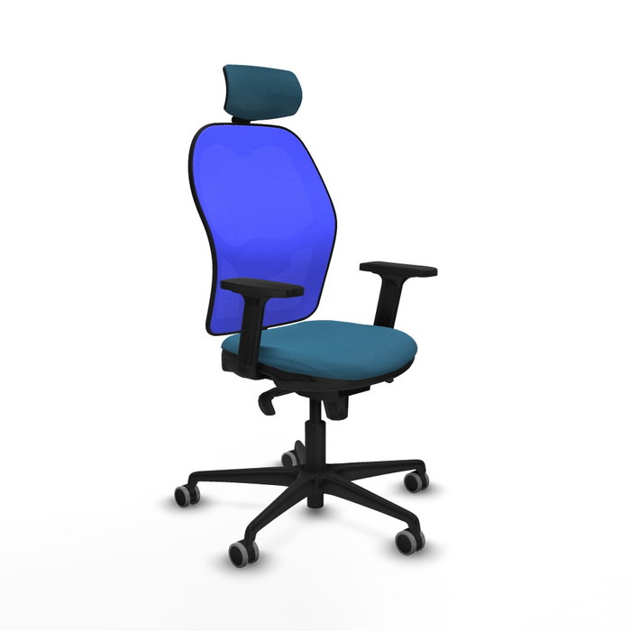 PIQUERAS Y CRESPO Silla de oficina Jorquera con mecanismo Sincro, Verde petróleo y Azul PIQUERAS Y CRESPO Silla de oficina Jorquera con mecanismo Sincro, Verde petróleo y Azul