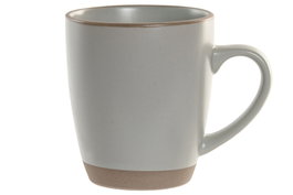 DKD Home Decor Taza Básicos Azul Celeste Gres 9 x 10.5 x 12 cm (6 Unidades) 360ml Apto Microondas y Lavavajillas