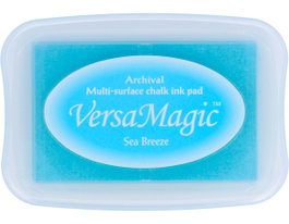 Tsukineko VERSAMAGIC Almohadilla de tinta brisa marina efecto tiza 95x65mm