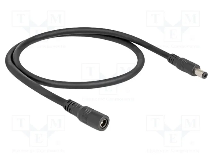 DeLOCK 83290 Cable de extensión DC 5,5 x 2,1 mm, 0,5 m DeLOCK 83290 Cable de extensión DC 5,5 x 2,1 mm, 0,5 m