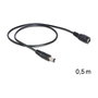 DeLOCK 83290 Cable de extensión DC 5,5 x 2,1 mm, 0,5 m