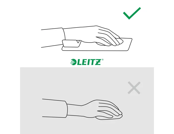 Leitz Alfombrilla para Ratón con Reposamuñecas Ajustable Gris Ergo 65170085