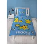 Pokemon POK3760167658144 Juego de Cama Microfibra 140 x 200 cm + 1 Funda de Almohada 63 x 63 cm