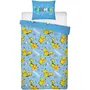 Pokemon POK3760167658144 Juego de Cama Microfibra 140 x 200 cm + 1 Funda de Almohada 63 x 63 cm