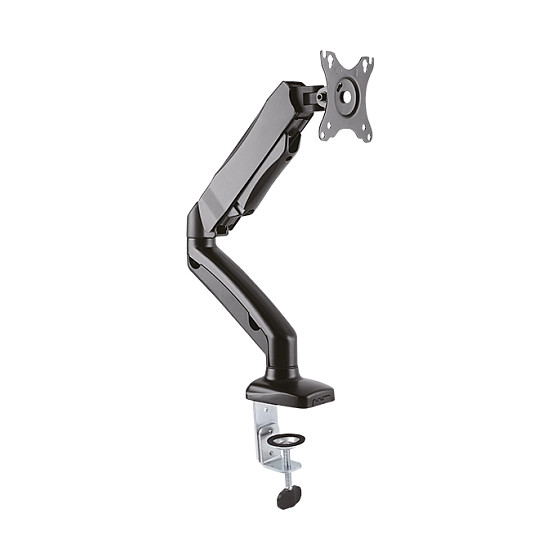 ICY BOX IB-MS303-T Soporte Monitor Brazo de Mesa VESA 100x100, Ajustable para Pantallas de hasta 32" (81 cm) con Capacidad de 6.5 kg, Color Negro
