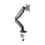 ICY BOX IB-MS303-T Soporte Monitor Brazo de Mesa VESA 100x100, Ajustable para Pantallas de hasta 32" (81 cm) con Capacidad de 6.5 kg, Color Negro
