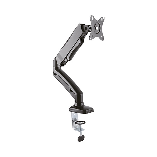 ICY BOX IB-MS303-T Soporte Monitor Brazo de Mesa VESA 100x100, Ajustable para Pantallas de hasta 32" (81 cm) con Capacidad de 6.5 kg, Color Negro
