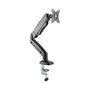 ICY BOX IB-MS303-T Soporte Monitor Brazo de Mesa VESA 100x100, Ajustable para Pantallas de hasta 32" (81 cm) con Capacidad de 6.5 kg, Color Negro