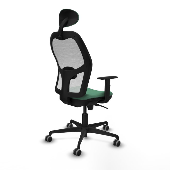 PIQUERAS Y CRESPO Silla de oficina Jorquera Verde esmeralda y Blanco