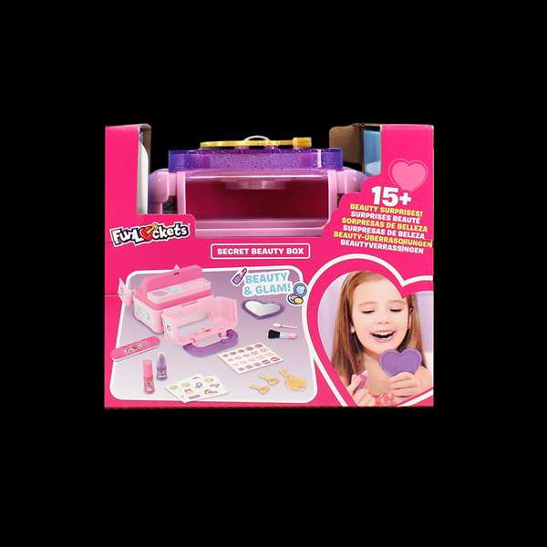 Diset Funlockets Caja de Belleza Secreta con 15 Secretos y 3 Llaves - Juguete Belleza para Niñas 16x10.3x13.2 cm