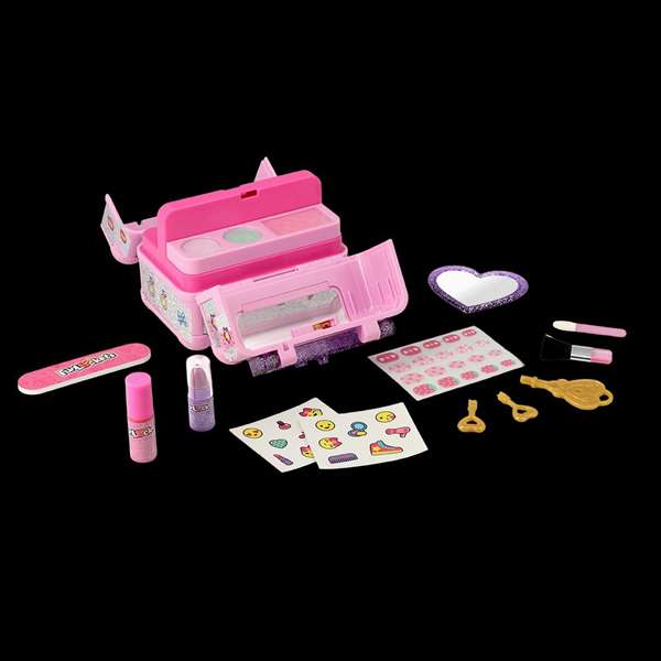 Diset Funlockets Caja de Belleza Secreta con 15 Secretos y 3 Llaves - Juguete Belleza para Niñas 16x10.3x13.2 cm
