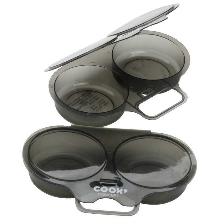 Cook Concept 2 Cuece Huevos Doble Microondas Huevos Blandos Duros Al Plato