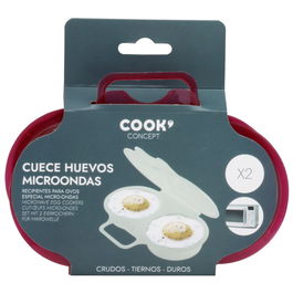 Cook Concept 2 Cuece Huevos Doble Microondas Huevos Blandos Duros Al Plato