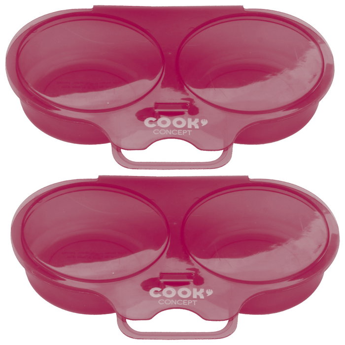 Cook Concept 2 Cuece Huevos Doble Microondas Huevos Blandos Duros Al Plato