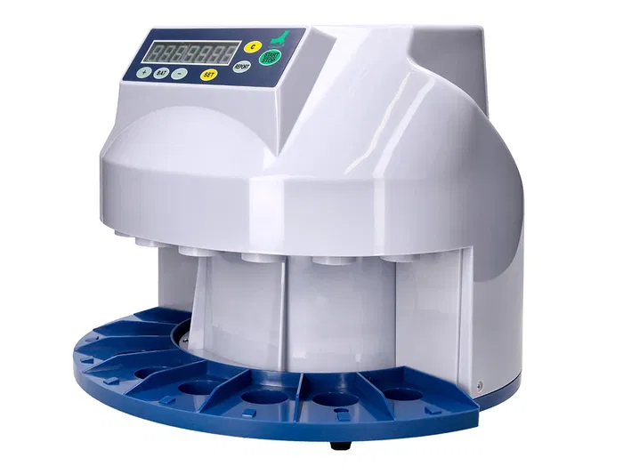 Q-connect Contador y Clasificador de Monedas 216 Monedas/Minuto, Capacidad 300-500 Monedas, Conteo Libre y por Lote