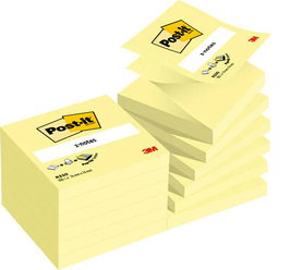 Post-It PACK 12 BLOCS Z-NOTES ADHESIVAS 76x76mm CANARY YELLOW CAJA CARTÓN R-330-CY 7100290167