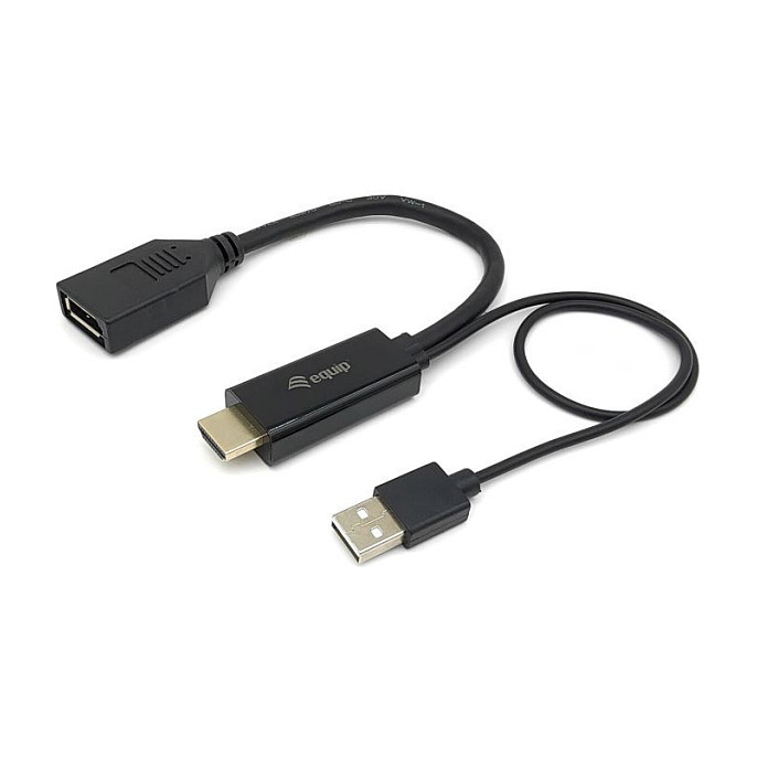 Equip Adaptador HDMI Macho a DisplayPort Macho 4K/60Hz 0.15m Equip Adaptador HDMI Macho a DisplayPort Macho 4K/60Hz 0.15m