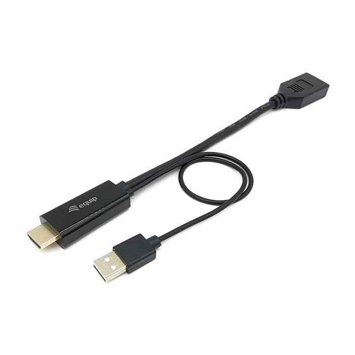 Equip Adaptador HDMI Macho a DisplayPort Macho 4K/60Hz 0.15m Equip Adaptador HDMI Macho a DisplayPort Macho 4K/60Hz 0.15m