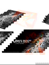 Bandai Tapete y Caja de Almacenamiento One Piece con Dimensiones 30cm x 61cm y 16.5cm x 8cm x 11cm