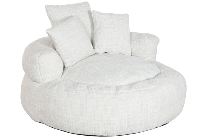 DKD Home Decor Sillón de Poliéster Blanco