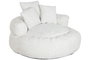 DKD Home Decor Sillón de Poliéster Blanco
